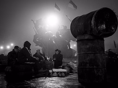 Mitternacht auf dem Maidan, März 2014