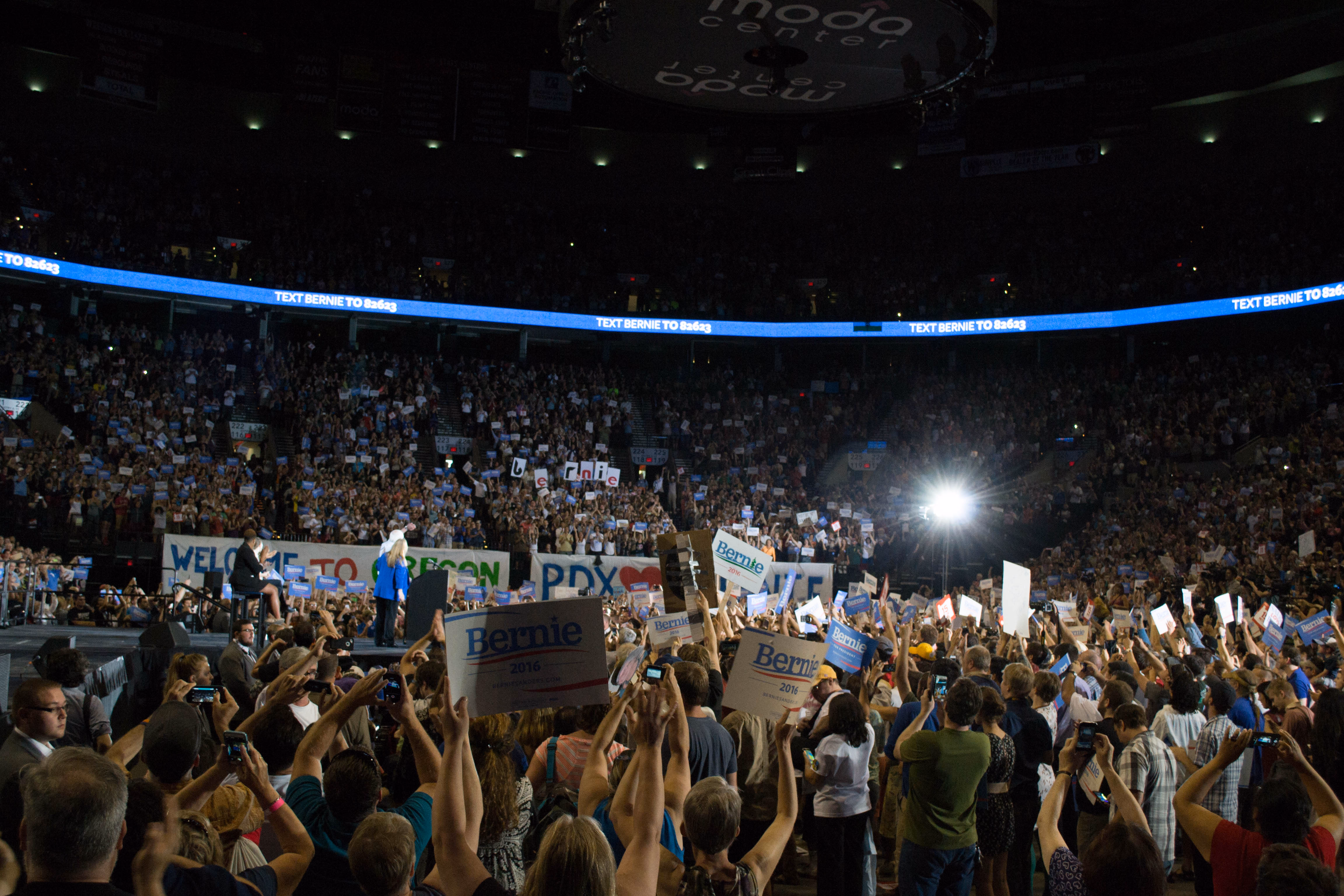 Wahlkampfkundgebung von Bernie Sanders