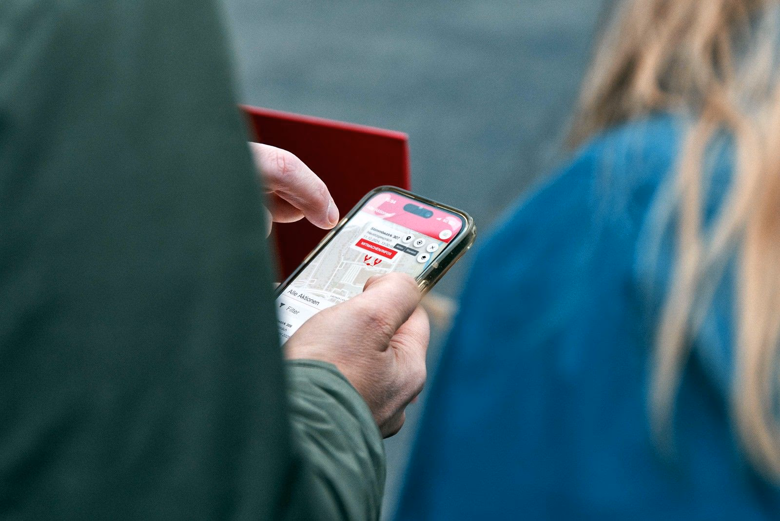 Unterwegs mit der Wahlkampf App Zetkin.