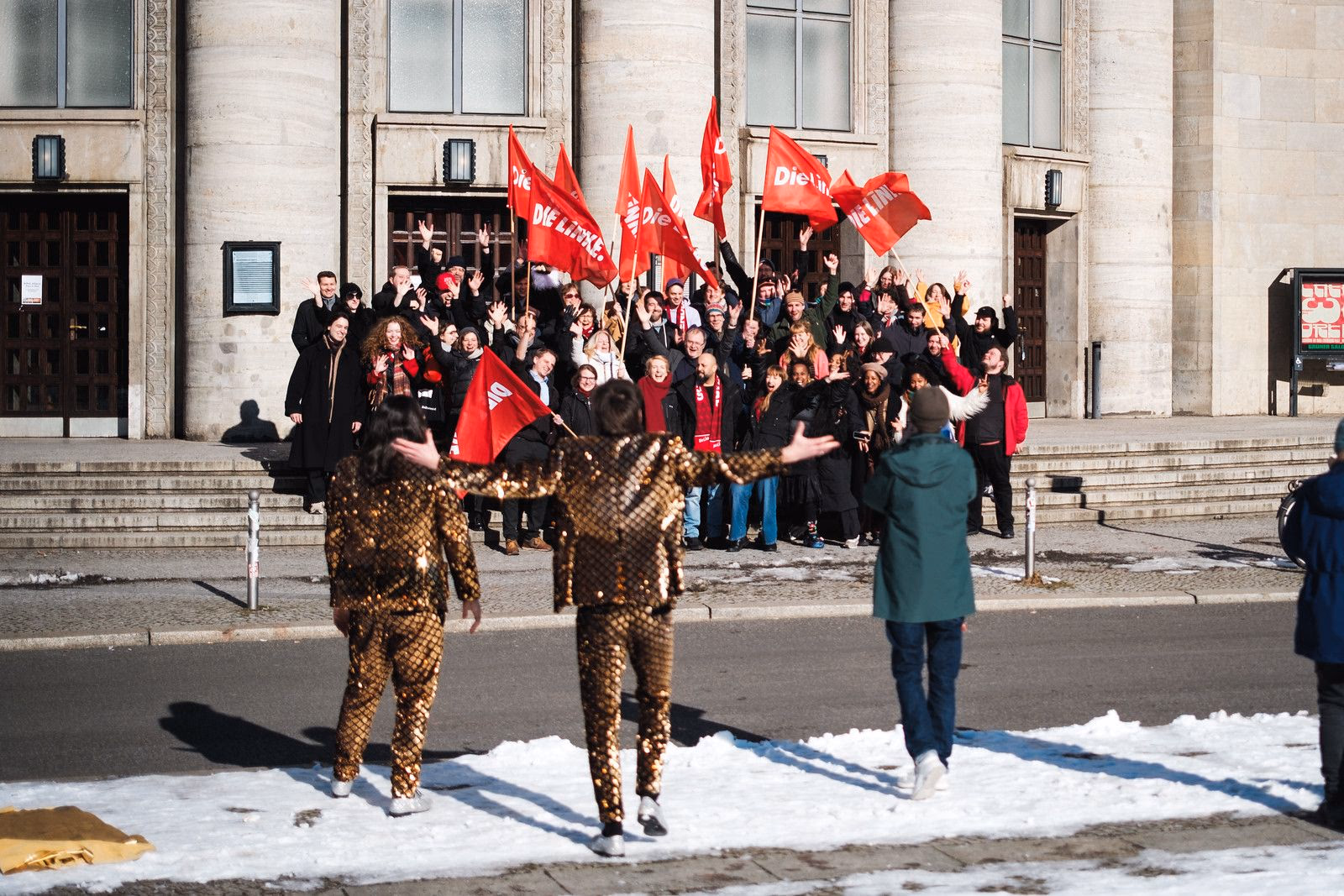 Siegfried & Joy verzaubern Die Linke, Januar 2025 in Berlin