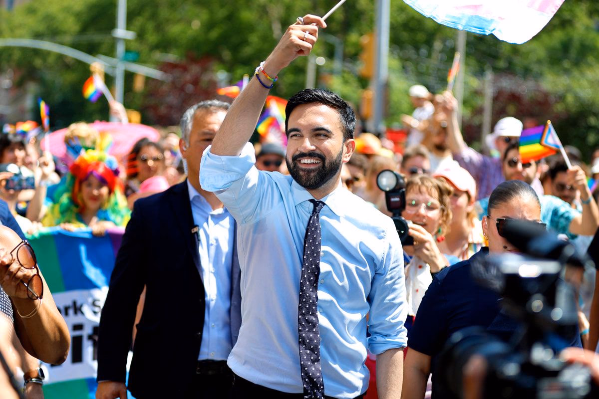 Zohran Mamdani bei der Pride Parade auf der Fifth Avenue in New York City