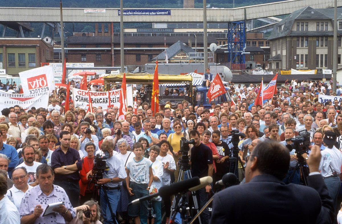 Streik im Kaliwerk Bischofferode 1993