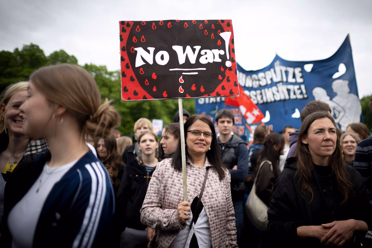 Demo gegen die Wiedereinführung der Wehrpflicht, 8.5.2026 in Berlin