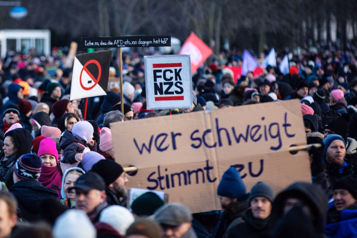 ZusammenGegenRechts-Demo am 21. Januar in Berlin
