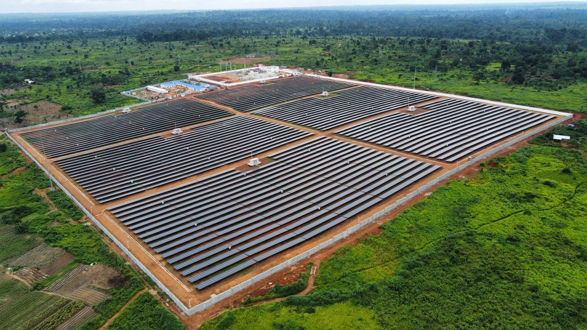 The solar power plant Sakai near Bangui in the Central African Republic, built by the China Energy Engineering Group CO., Ltd (TEPC).