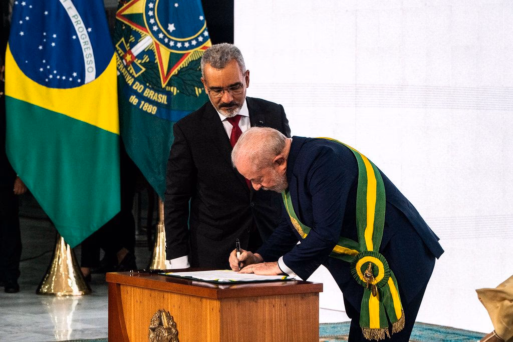 Amtseinführung von Präsident Lula, am 1.1.2023 in Brasília.