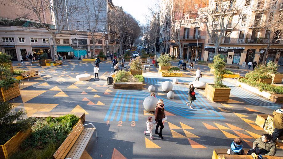 Superblock Projekt im Stadtteil Sant Antoni, Barcelona