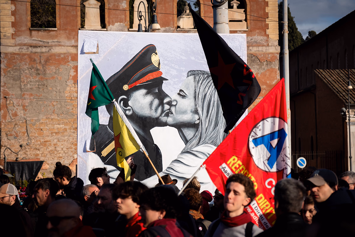 Demo in Rom gegen das Gesetz 1660, das eine Verschärfung von Strafen gegen Straßendemonstrationen und zivilen Ungehorsam vorsieht.