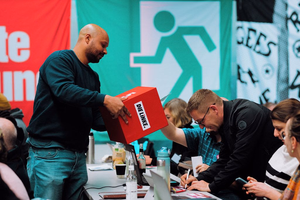 Auf dem Landesparteitag der säschsischen Linken