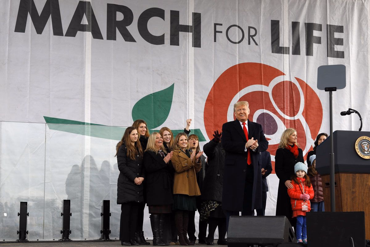 Trump auf dem »March for Life« im Januar 2020 in Washington, DC
