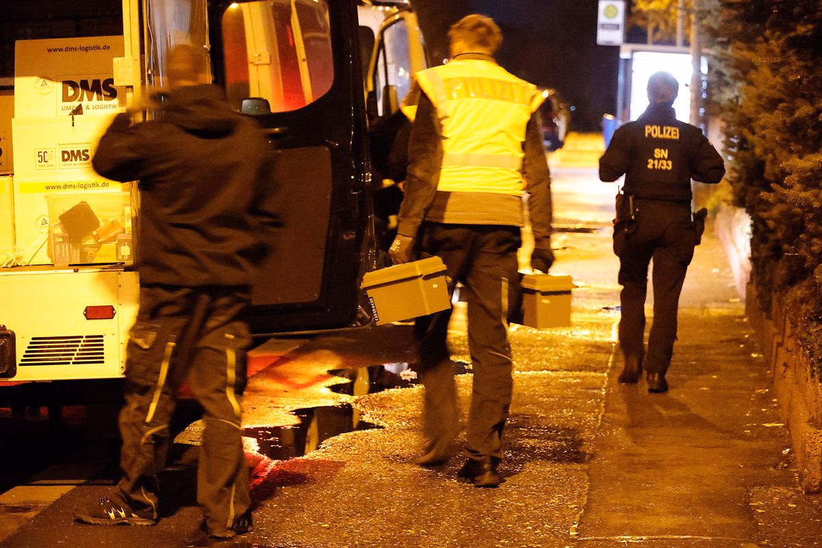 Razzia des BKA gegen im Reichsbürgermilieu im Dezember 2022 in Chemnitz