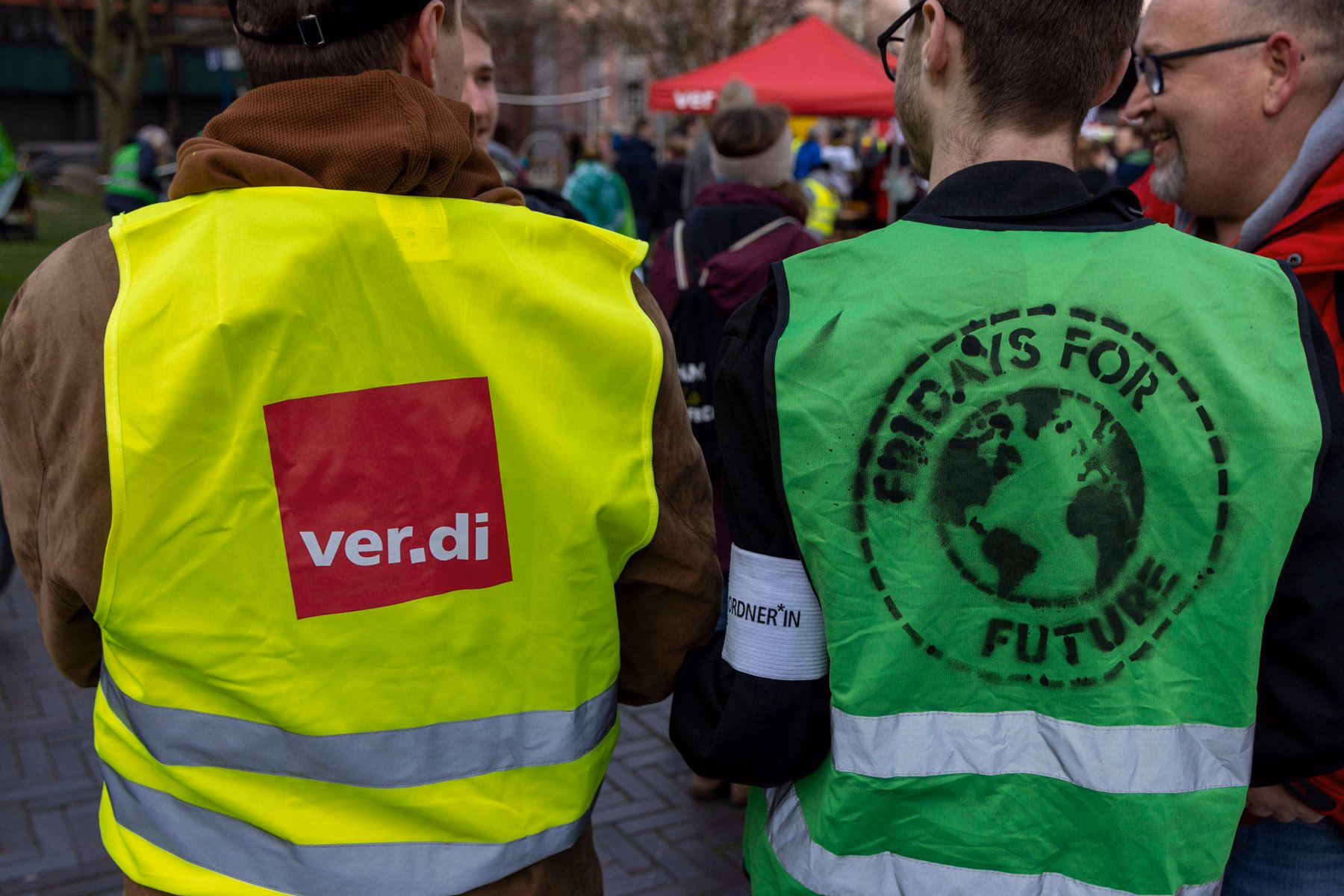 Gemeinsame Demo von Fridays for Future und Ver.di in Essen, 1.3.2024